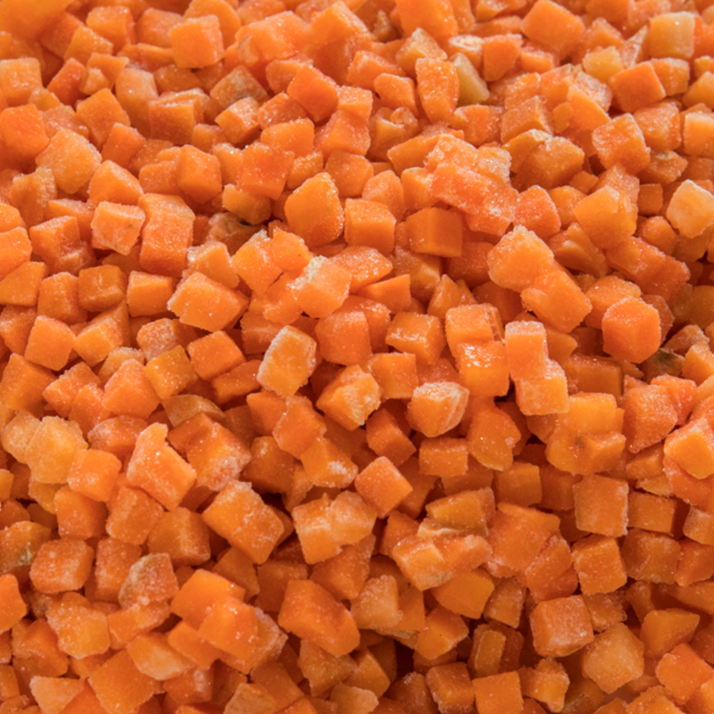 Cubes de carottes IQF